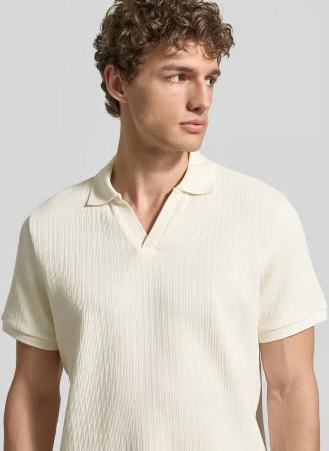 MCNEAL regular fit knitwear poloshirt met V-hals