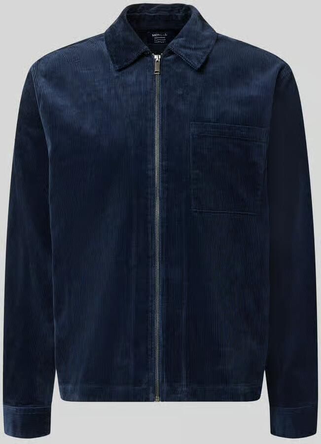 MCNEAL Regular fit overhemdjack van corduroy met borstzak