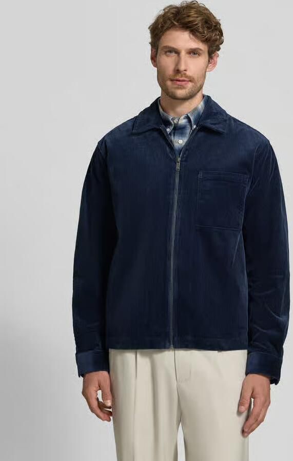 MCNEAL Regular fit overhemdjack van corduroy met borstzak - Foto 3