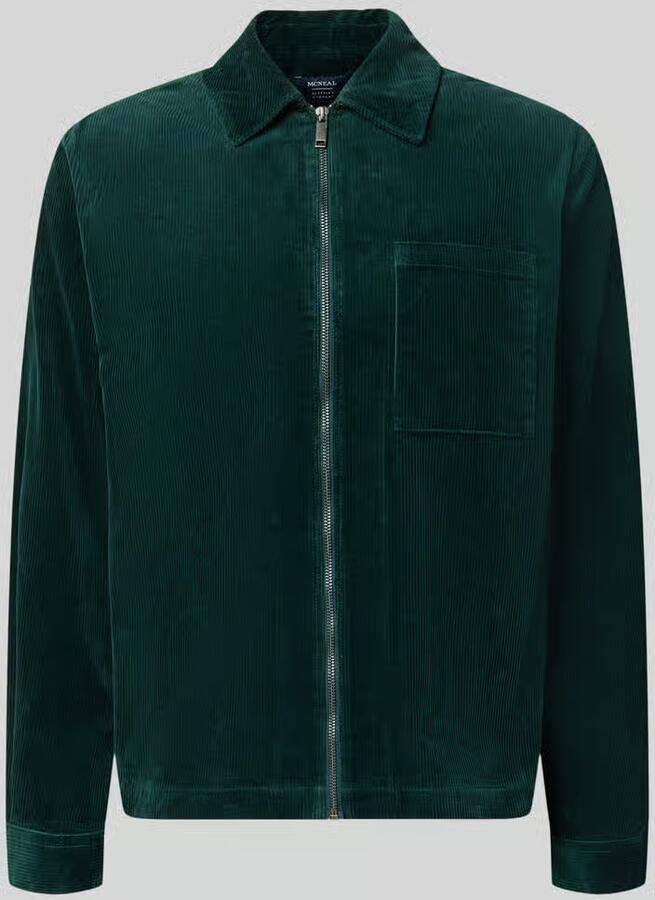 MCNEAL Regular fit overhemdjack van corduroy met borstzak