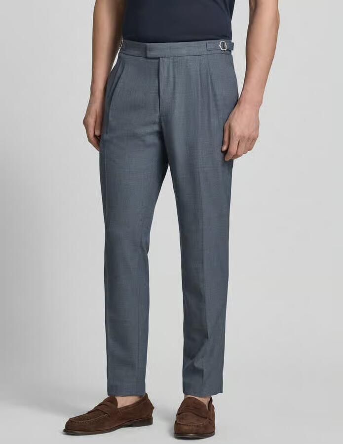 MCNEAL regular fit pantalon met persplooien en achterzakken - Foto 3
