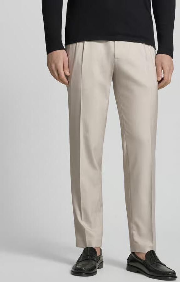 MCNEAL regular fit pantalon met persplooien en achterzakken - Foto 2