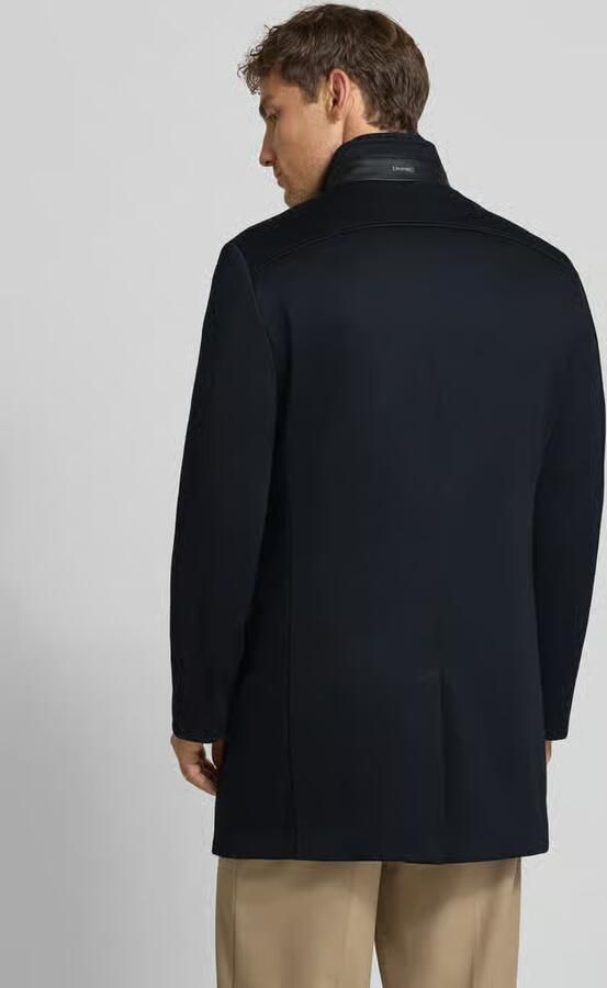 MCNEAL Regular fit lange jas met opstaande kraag