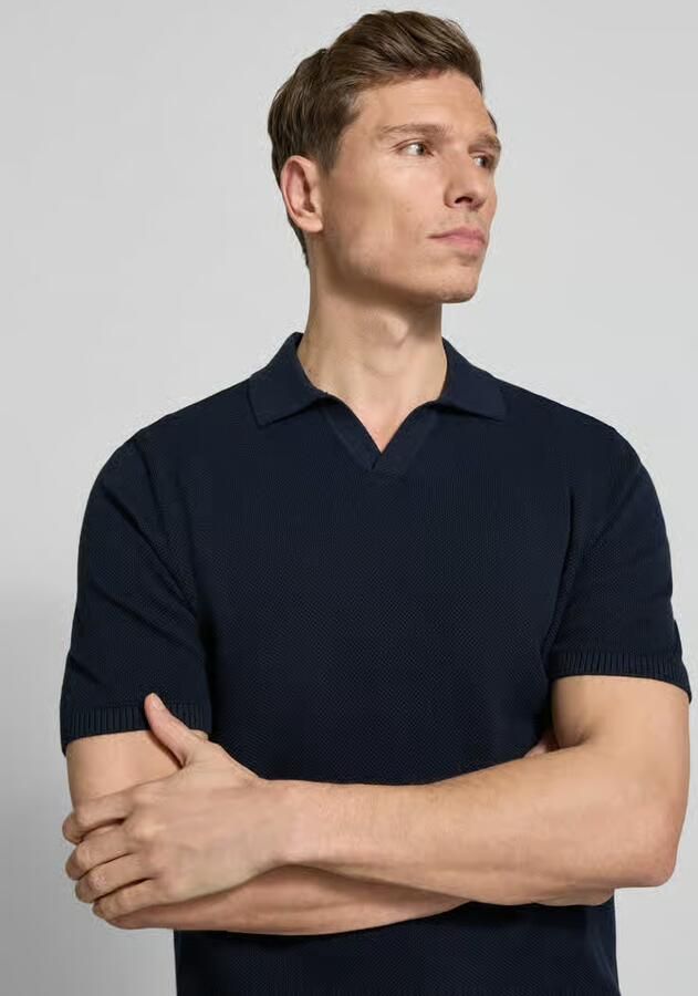 MCNEAL Regular fit Poloshirt met geribde boorden