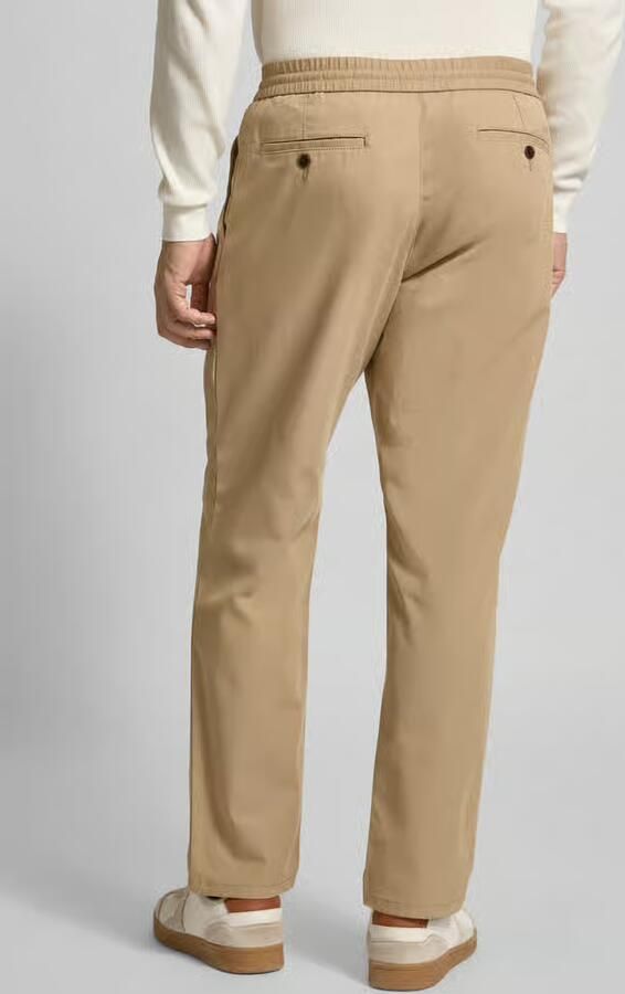 MCNEAL regular fit stoffen broek met achterzakken