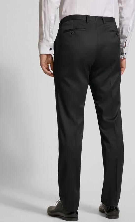 MCNEAL Regular fit stoffen broek van satijn