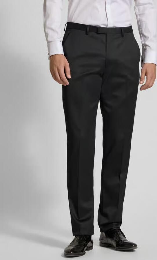 MCNEAL Regular fit stoffen broek van satijn - Foto 2