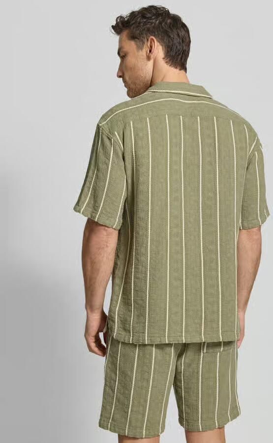 MCNEAL regular fit vrijetijdsoverhemd met streepmotief