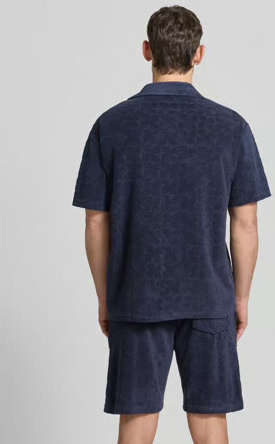 MCNEAL regular fit vrijetijdsoverhemd met structuurpatroon