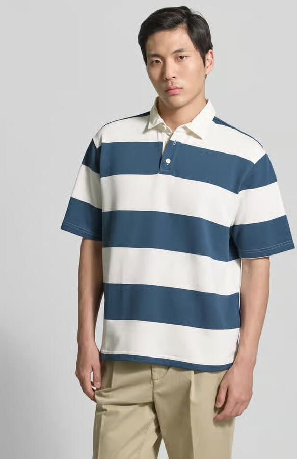 MCNEAL relaxed fit poloshirt in all-over look - Foto 2