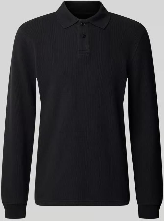 MCNEAL relaxed fit poloshirt van elastische katoenmix