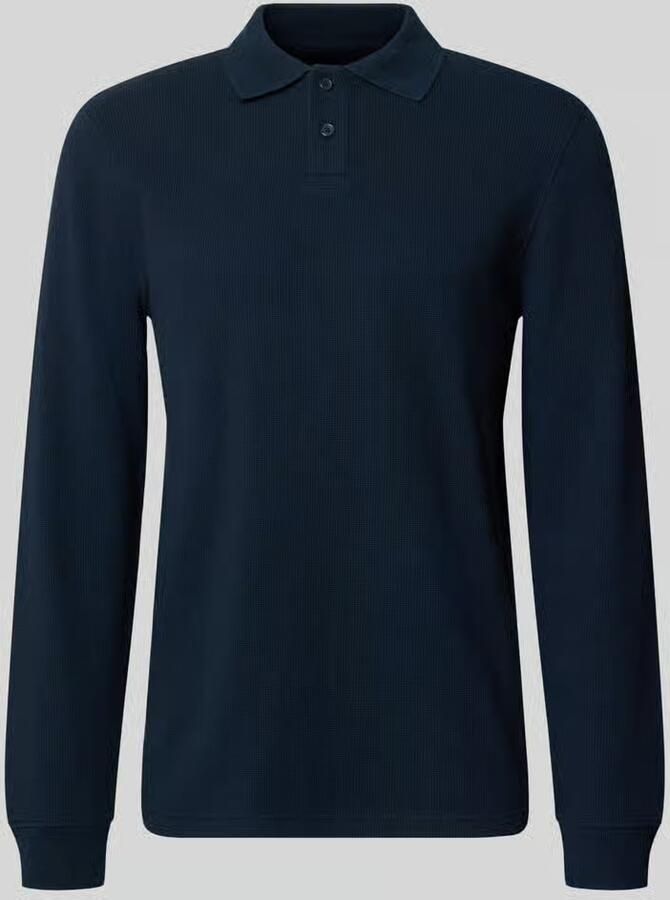 MCNEAL relaxed fit poloshirt van elastische katoenmix