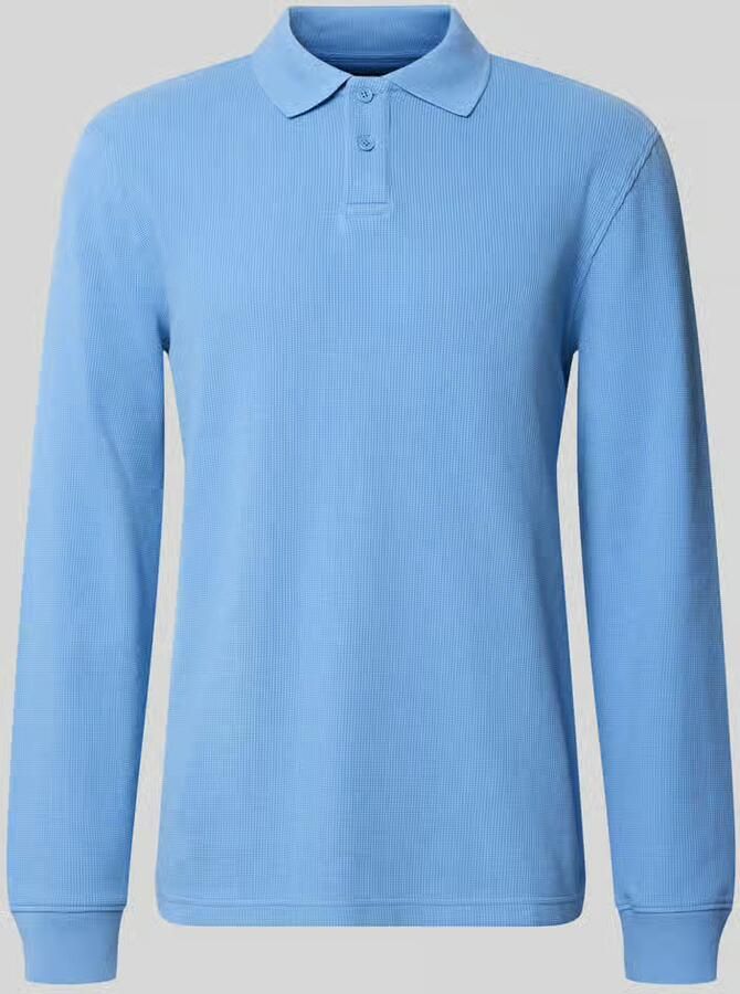 MCNEAL relaxed fit poloshirt van elastische katoenmix