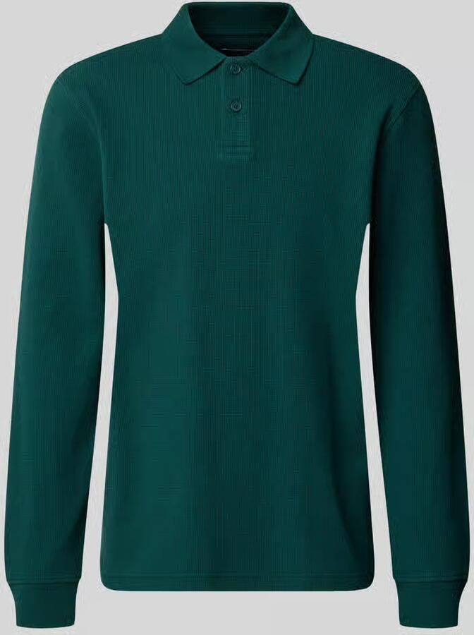 MCNEAL relaxed fit poloshirt van elastische katoenmix