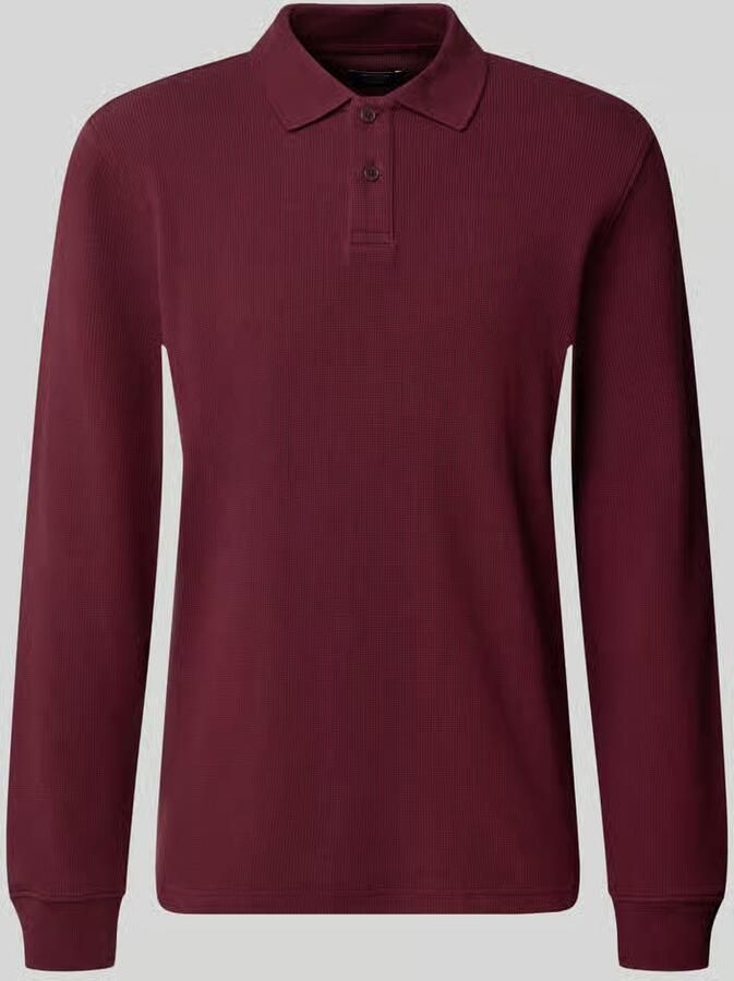 MCNEAL relaxed fit poloshirt van elastische katoenmix