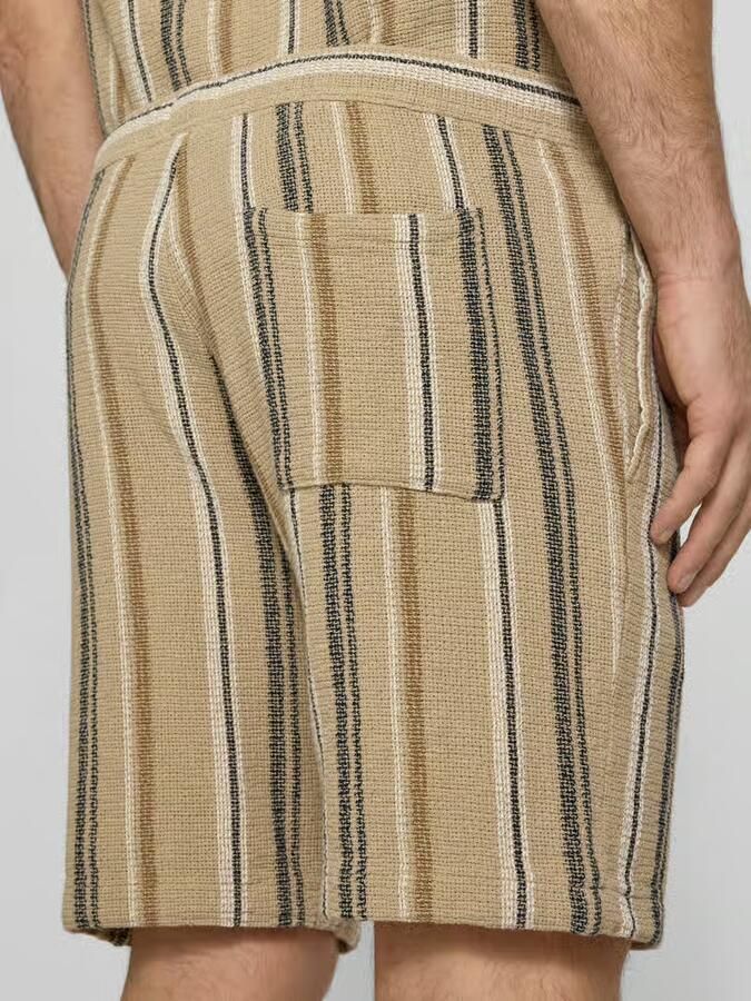 MCNEAL Shorts met streepmotief en tunnelkoord