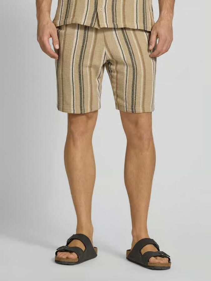 MCNEAL Shorts met streepmotief en tunnelkoord - Foto 3