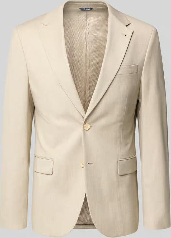 MCNEAL Slim Fit 2-knoop colbert met klepzakken