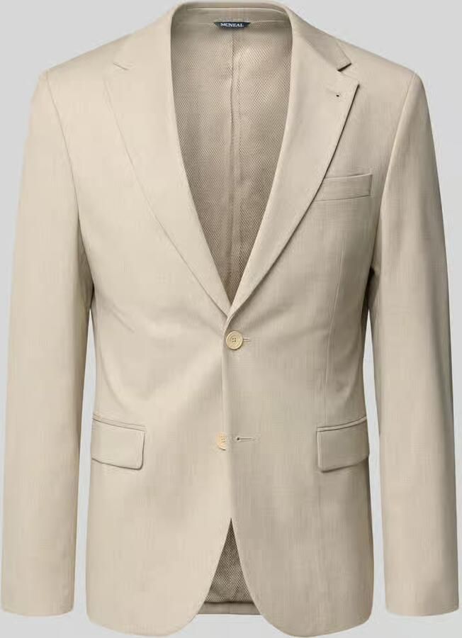 MCNEAL Slim Fit 2-knoop colbert met klepzakken - Foto 2