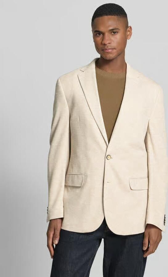MCNEAL Slim Fit 2-knoop colbert met klepzakken - Foto 3