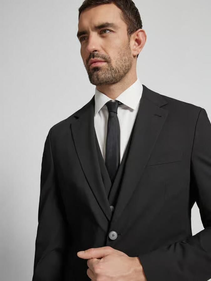 MCNEAL Slim fit 2-knoops colbert met klepzakken