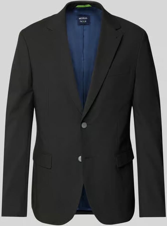 MCNEAL Slim fit 2-knoops colbert met klepzakken - Foto 2