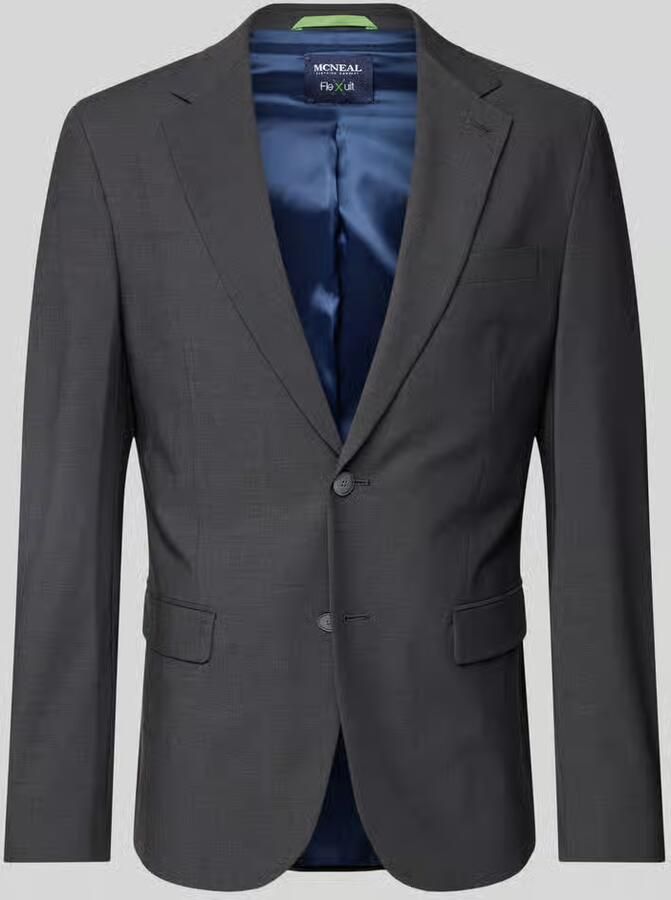 MCNEAL Slim fit 2-knoops colbert met klepzakken - Foto 2