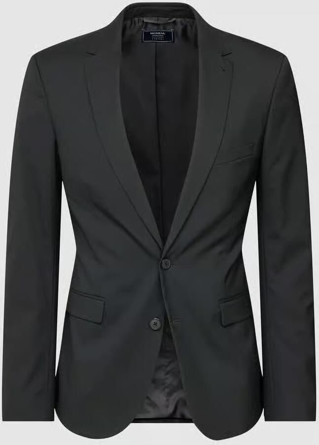 MCNEAL Slim fit 2-knoops colbert met klepzakken