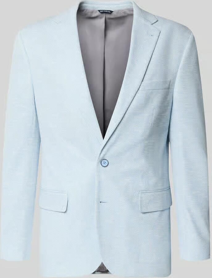 MCNEAL Slim fit 2-knoops colbert met klepzakken