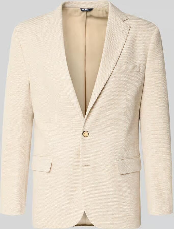 MCNEAL Slim fit 2-knoops colbert met klepzakken