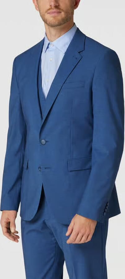 MCNEAL Slim fit 2-knoops colbert met klepzakken - Foto 2