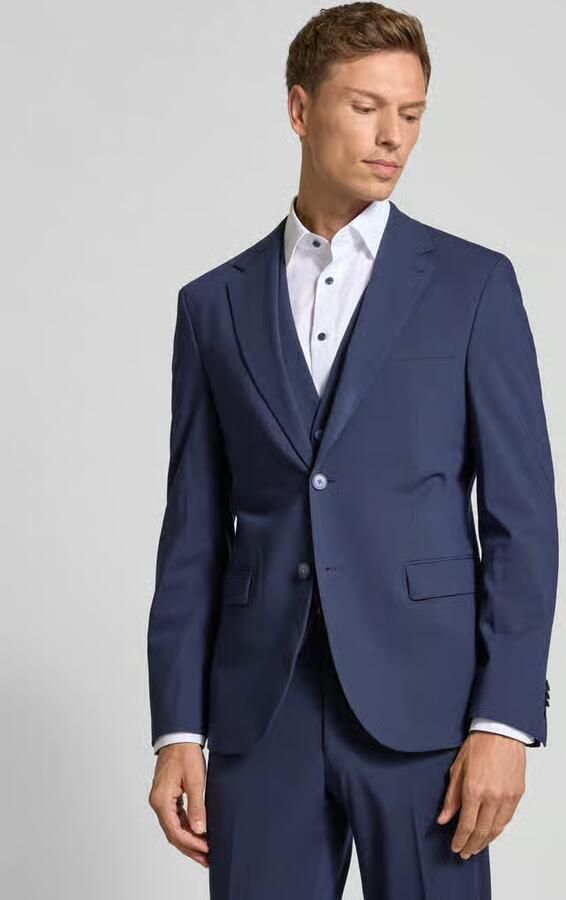 MCNEAL Slim fit 2-knoops colbert met klepzakken - Foto 4