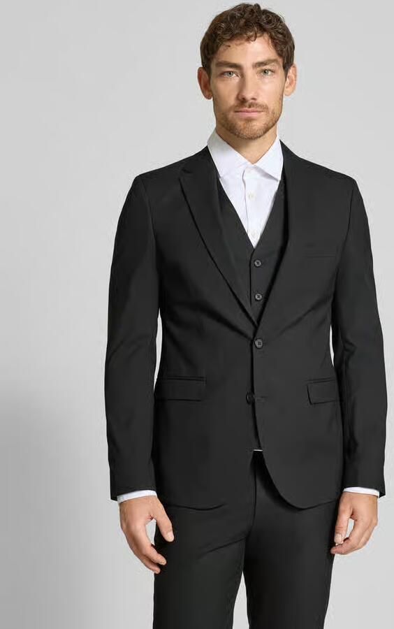 MCNEAL Slim fit 2-knoops colbert met klepzakken - Foto 3