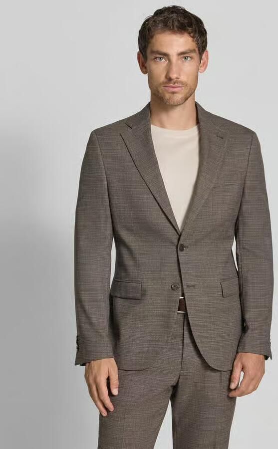 MCNEAL slim fit 2-knoops colbert met klepzakken - Foto 3