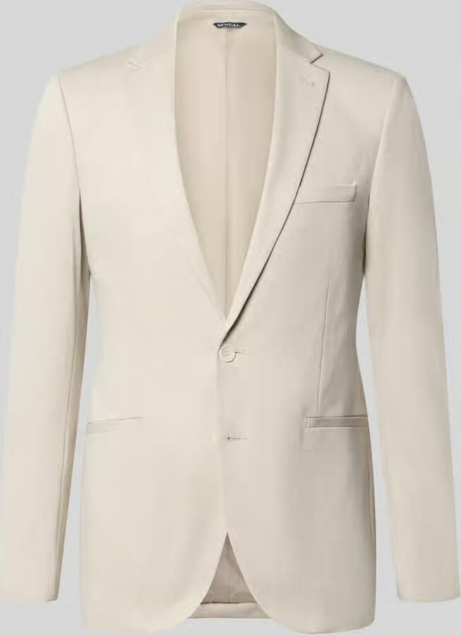 MCNEAL slim fit 2-knoops colbert met paspelzakken - Foto 2