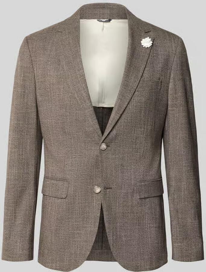MCNEAL Slim fit 2-knoops colbert met reverskraag - Foto 2