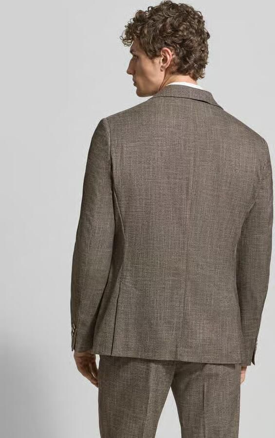 MCNEAL Slim fit 2-knoops colbert met reverskraag - Foto 2