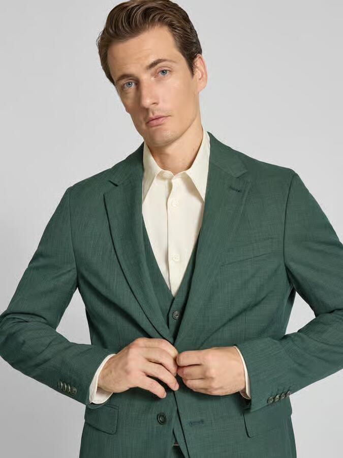 MCNEAL Slim fit 2-knoopscolbert met viscosegehalte - Foto 2