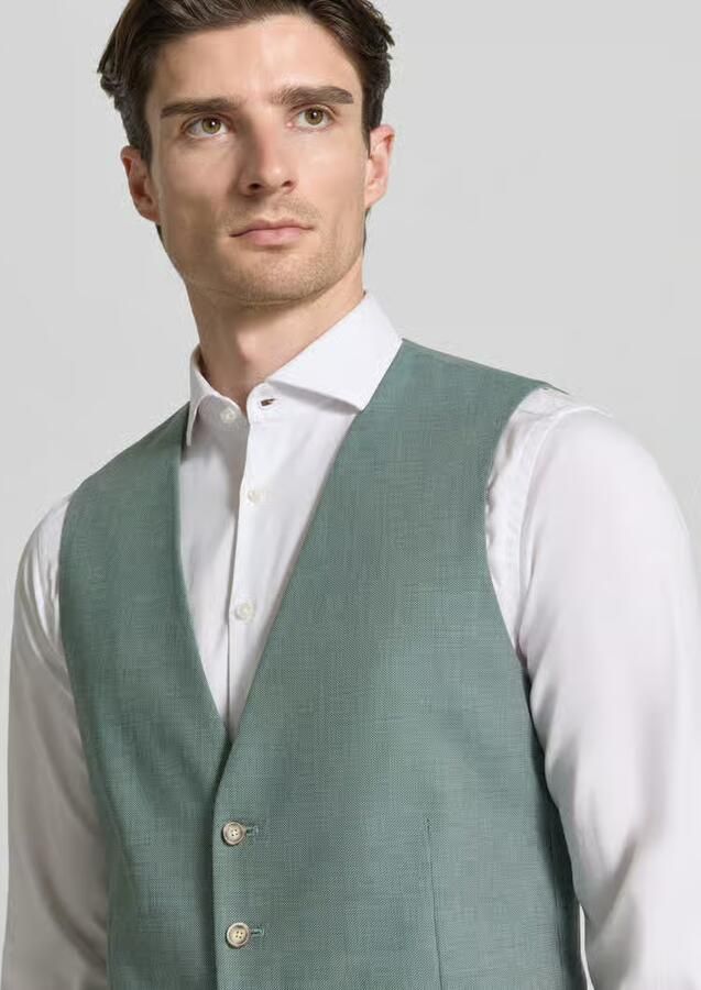MCNEAL Gilet met knoopsluiting en paspelzakken