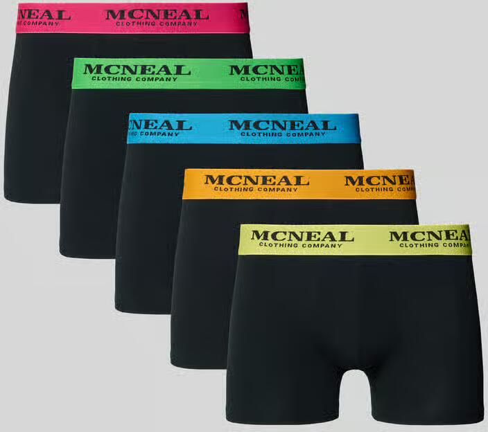 MCNEAL slim fit boxershort met logodetail in set van 5
