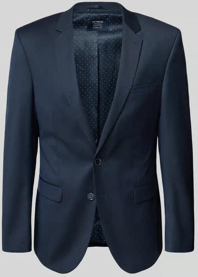 MCNEAL Slim fit colbert met 2 knopen en geweven motief