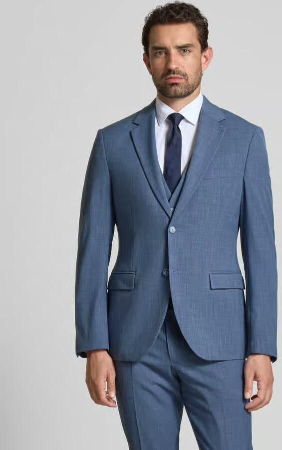 MCNEAL Slim fit colbert met paspelzak op de borst - Foto 2