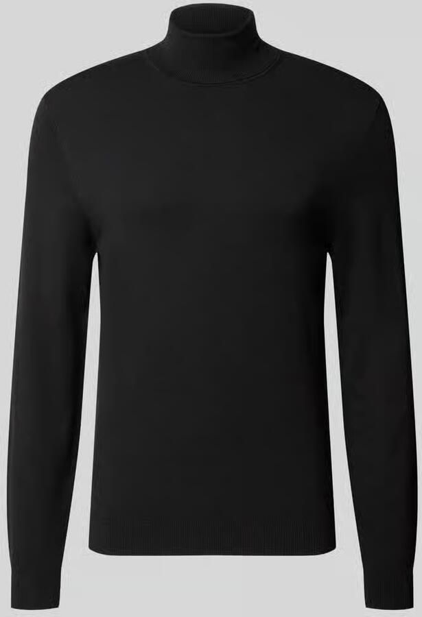 MCNEAL Slim fit coltrui van viscosemix met ribboordjes