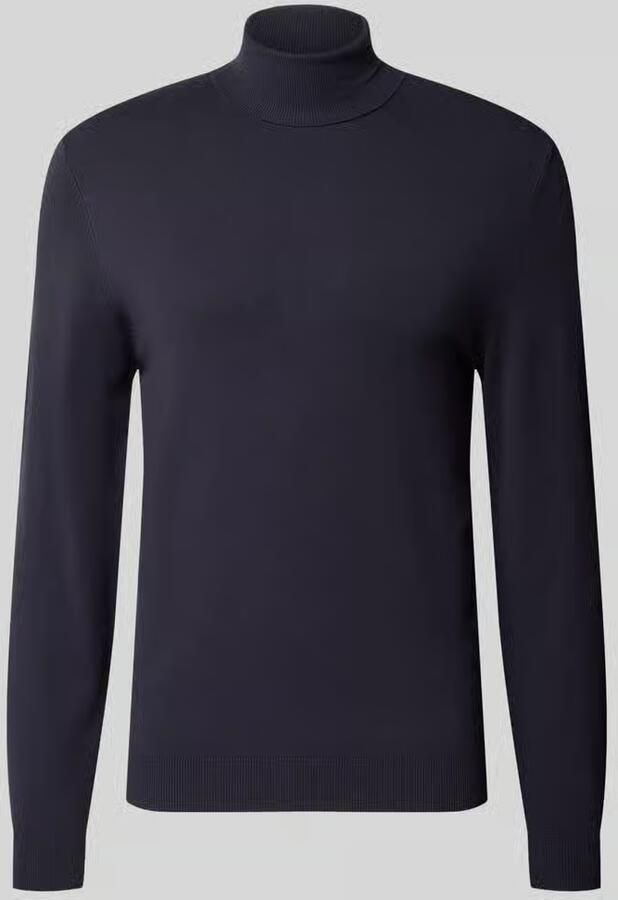 MCNEAL Slim fit coltrui van viscosemix met ribboordjes