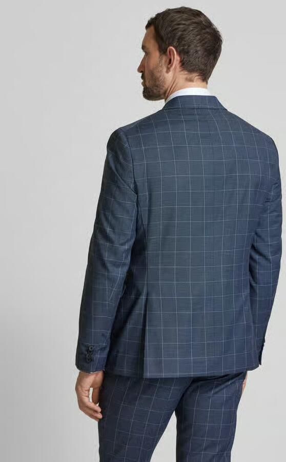 MCNEAL Slim fit geruit colbert met twee knopen