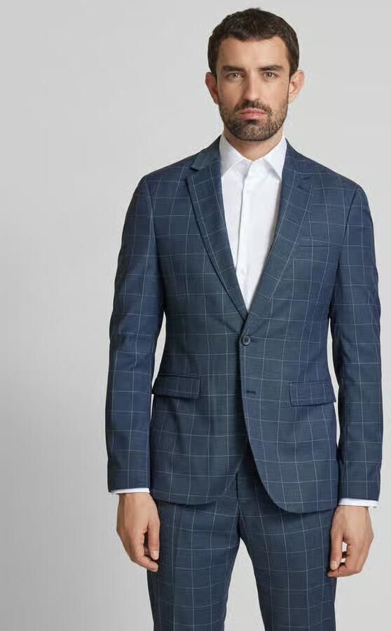 MCNEAL Slim fit geruit colbert met twee knopen - Foto 2