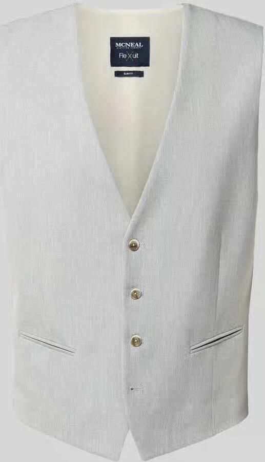 MCNEAL Slim fit gilet met all-over motief