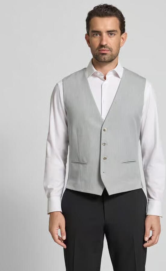 MCNEAL Slim fit gilet met all-over motief - Foto 2
