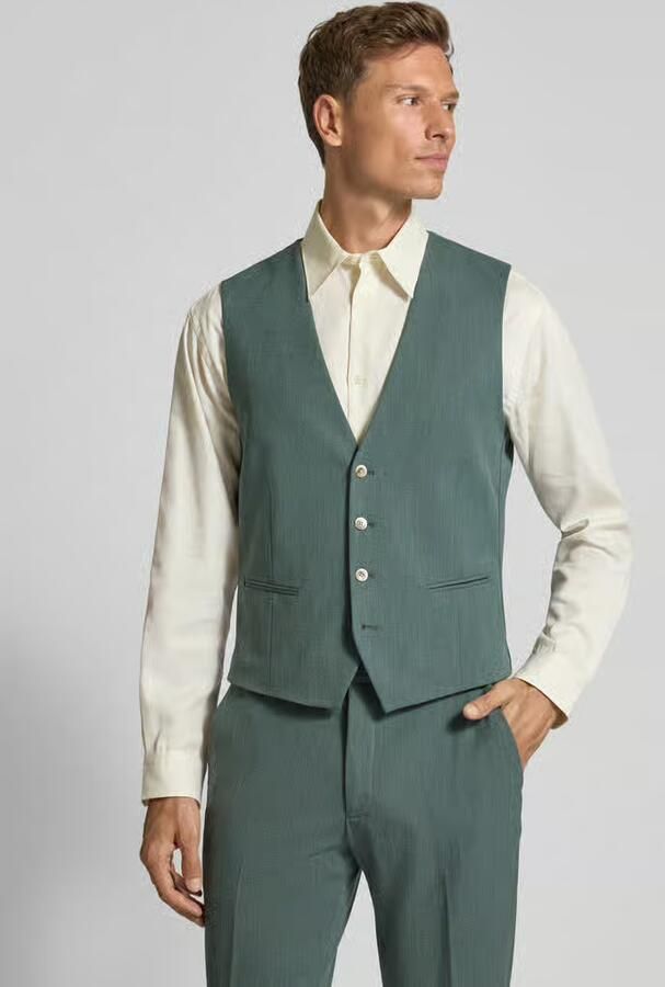 MCNEAL Slim fit gilet met all-over motief - Foto 2
