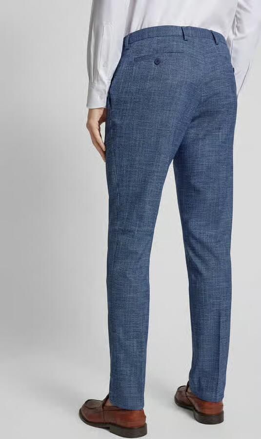 MCNEAL Slim fit pantalon met geweven motief model 'Steve'